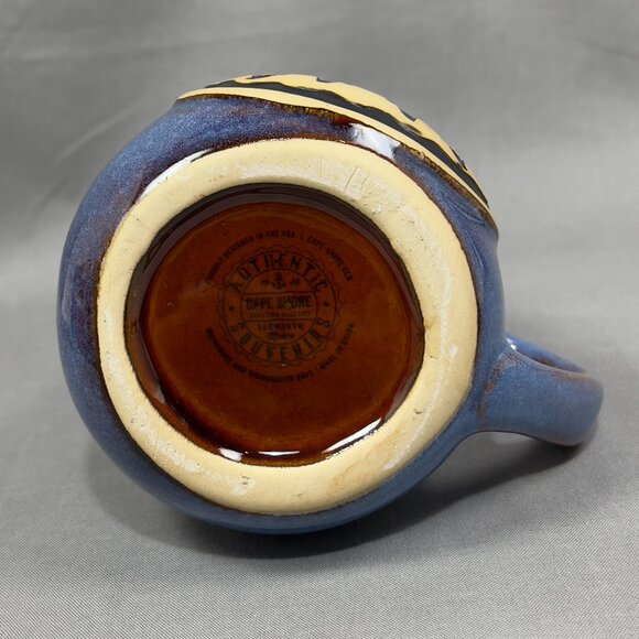 Cape Shore Stoneware Pottery Coffee Cup Mug Beach Adirondack Chairs Nautical - Picture 6 of 12